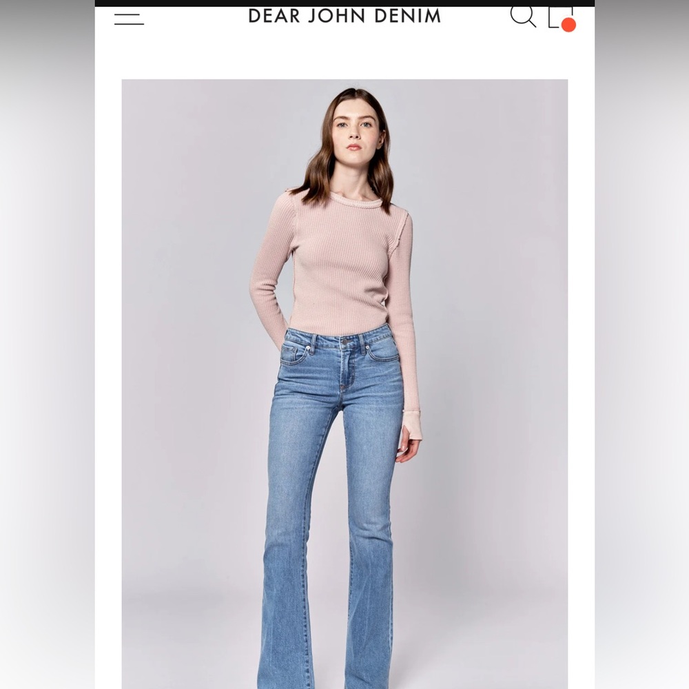 “Dear John” Rosa Bella flare Jean (light medium wash)